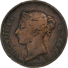 Straits Settlements, Victoria, Cent, 1862, Calcutta, Copper, VF(30-35), KM:6