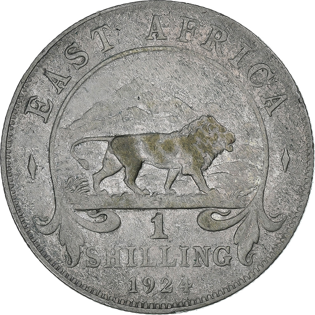Afrique Orientale, George V, Shilling, 1924, Heaton, Billon, TB+, KM:21