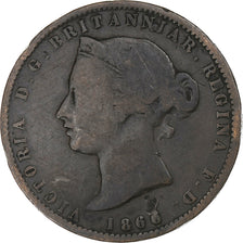 Jersey, Victoria, 1/13 Shilling, 1866, Bronze, VF(20-25), KM:5