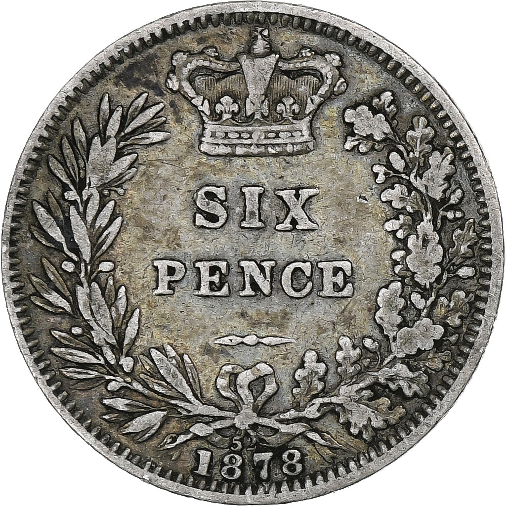 United Kingdom, Victoria, 6 Pence, 1878, London, Silver, VF(30-35), KM:751