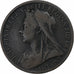 Reino Unido, Victoria, Penny, 1901, London, Bronce, BC+, KM:790