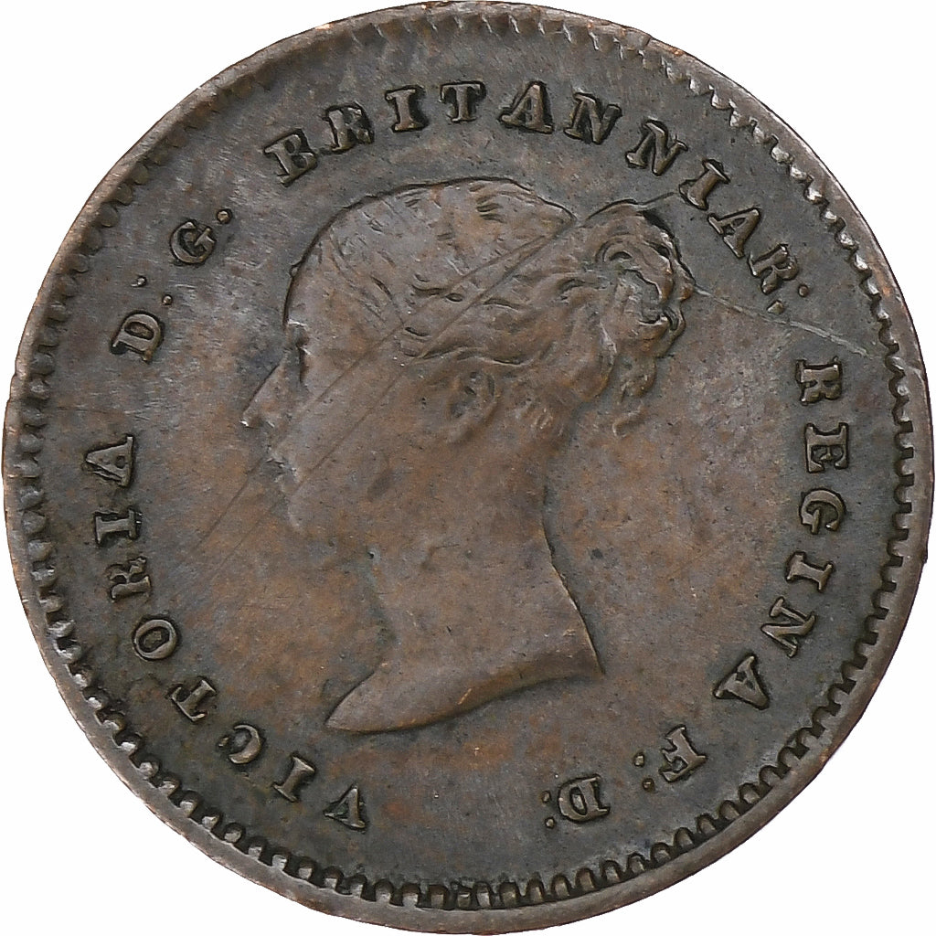 Reino Unido, Victoria, 1/4 Farthing, 1853, London, Cobre, MBC, KM:737