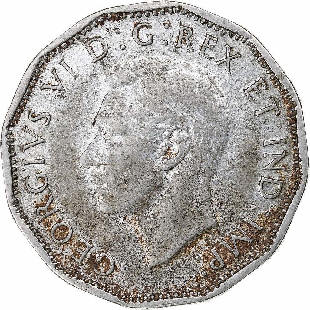 Canada, George VI, Cent, 1944, Ottawa, Stal chromowana, AU(50-53), KM:40a