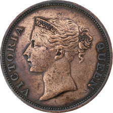 Straits Settlements, Victoria, Cent, 1845, Calcutta, Copper, EF(40-45), KM:3