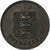 Guernsey, Victoria, 4 Doubles, 1885, Heaton, Bronze, SS, KM:5