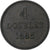 Guernesey, Victoria, 4 Doubles, 1885, Heaton, Bronze, TTB, KM:5