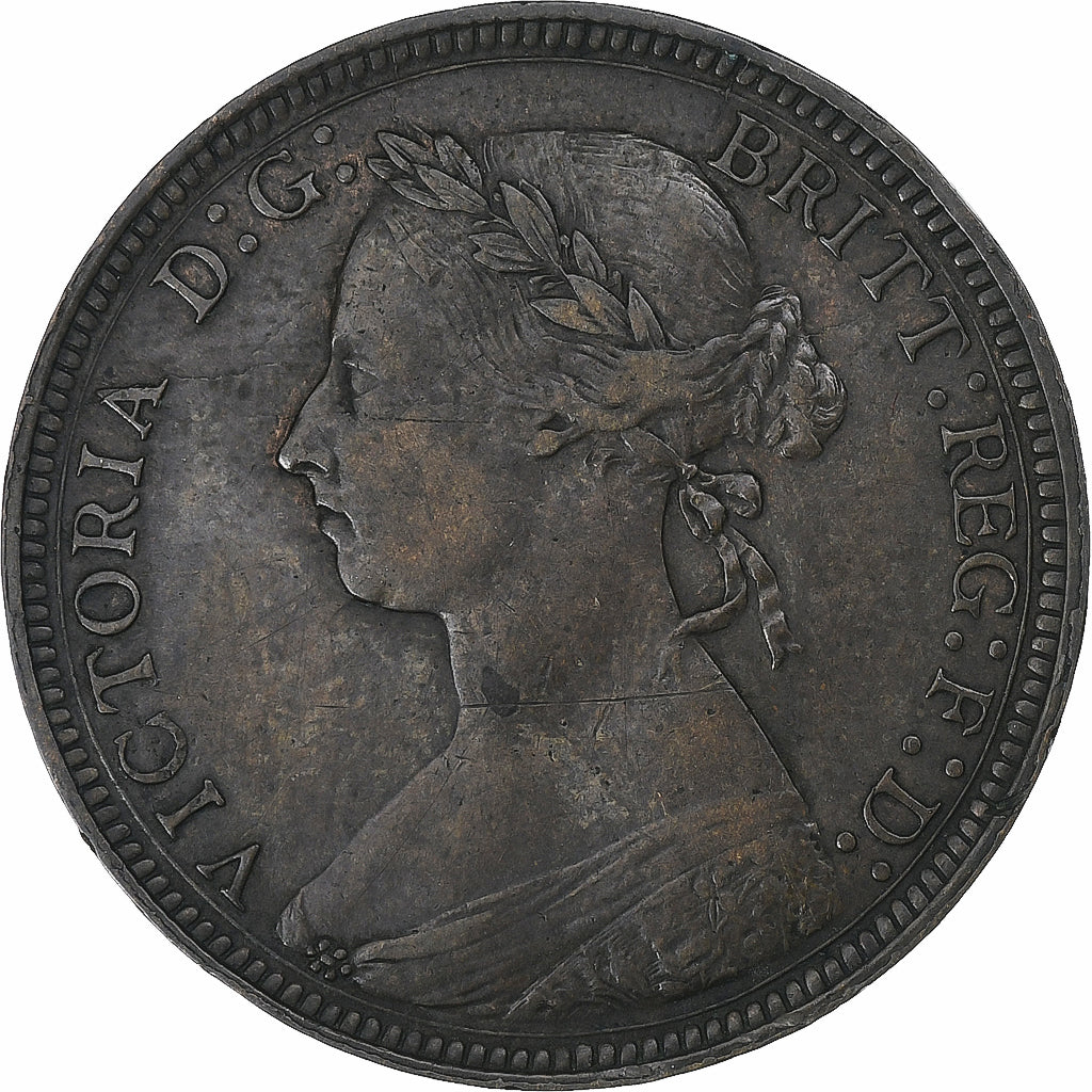 United Kingdom, Victoria, 1/2 Penny, 1893, London, Bronze, EF(40-45), KM:754