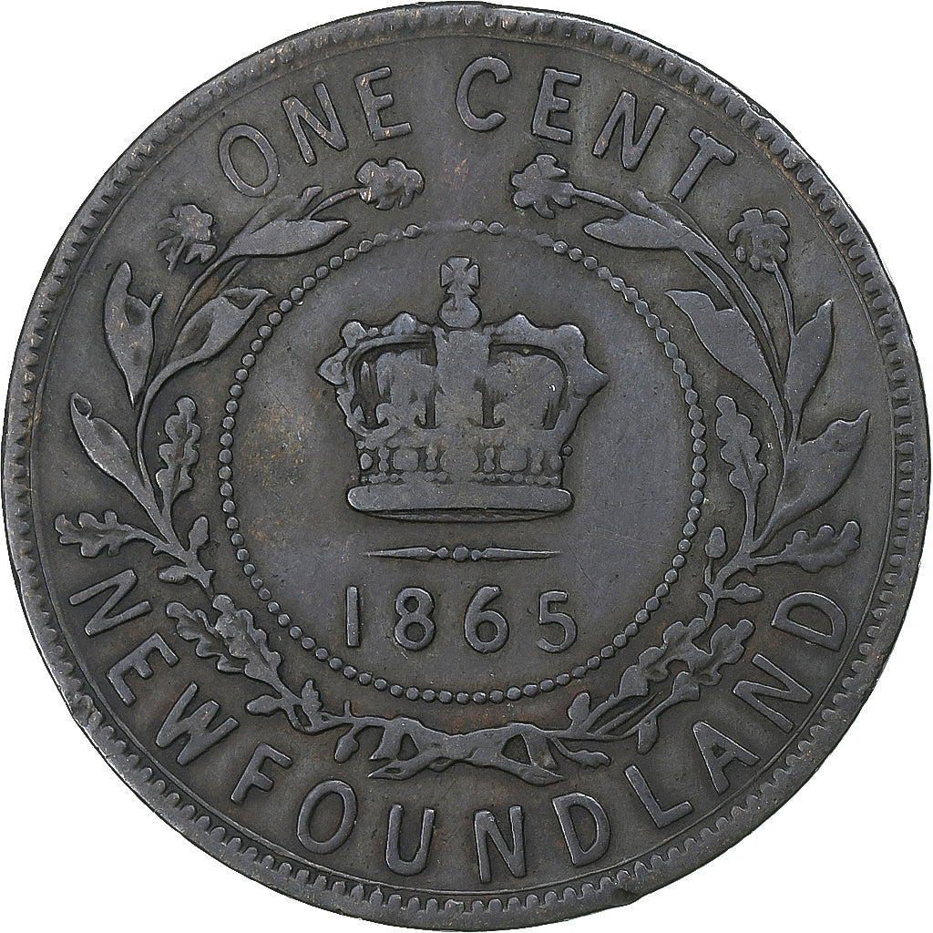 Canada, Victoria, Cent, 1865, London, Brązowy, VF(30-35), KM:1