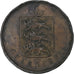 Guernsey, William IV, 4 Doubles, 1830, Soho, Bronze, VF(30-35), KM:2