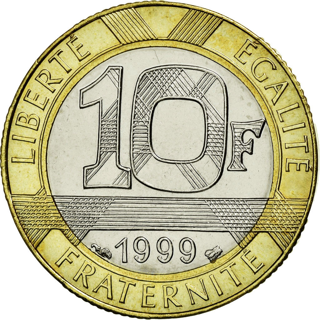 Munten, Frankrijk, Génie, 10 Francs, 1999, FDC, Aluminum-Bronze, Gadoury:827