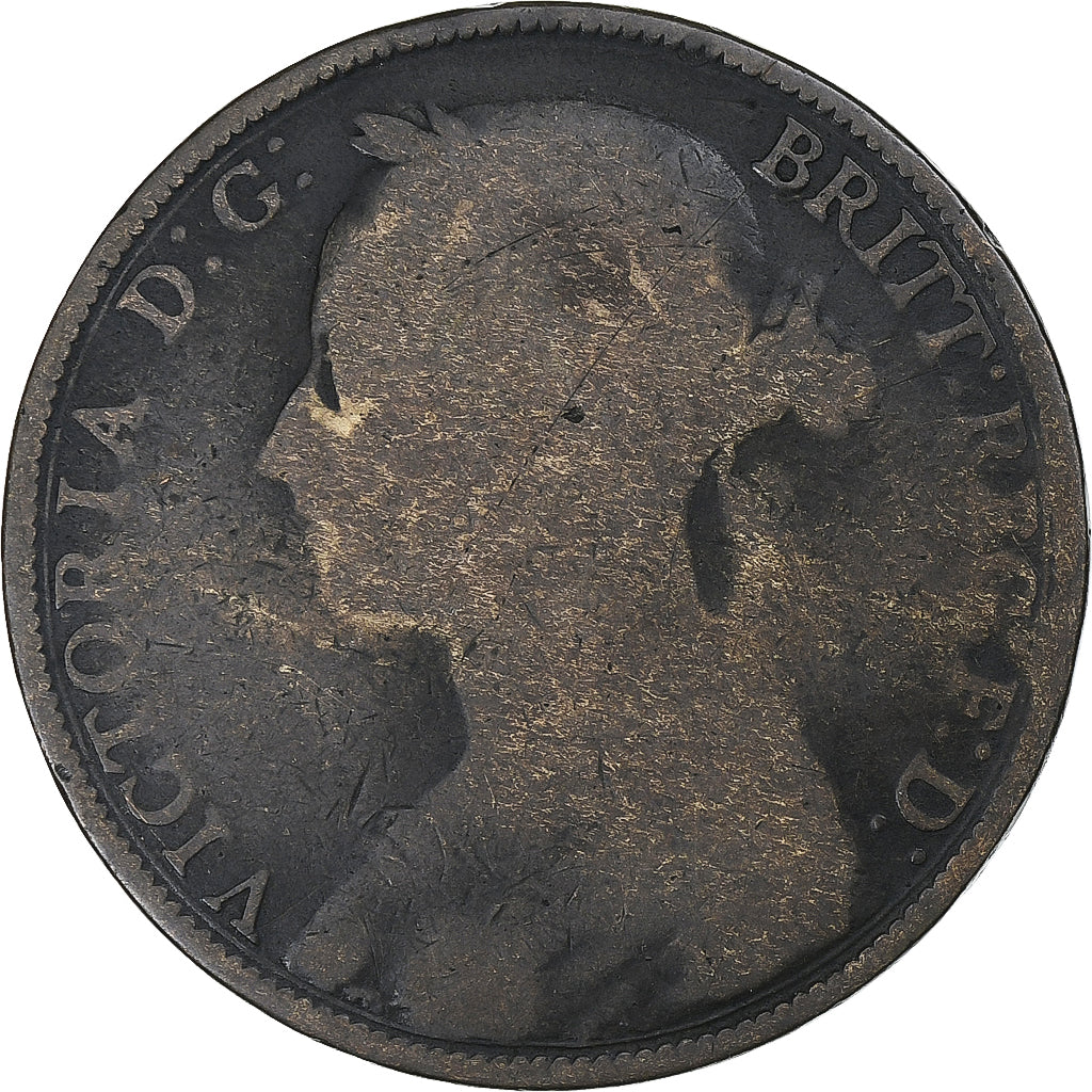 Regno Unito, Victoria, Penny, 1889, London, Bronzo, B+, KM:755