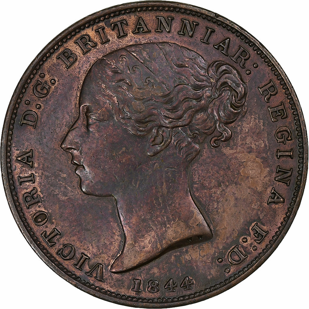 Jersey, Victoria, 1/26 Shilling, 1844, London, Copper, AU(55-58), KM:2