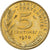 Frankrijk, 5 Centimes, Marianne, 1970, Paris, Aluminum-Bronze, ZF+, Gadoury:175
