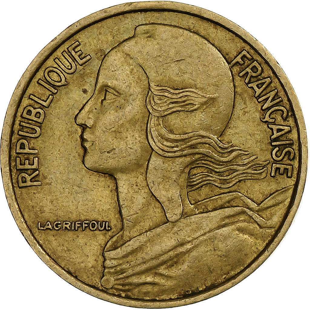 France, 5 Centimes, Marianne, 1974, Pessac, Aluminum-Bronze, EF(40-45)