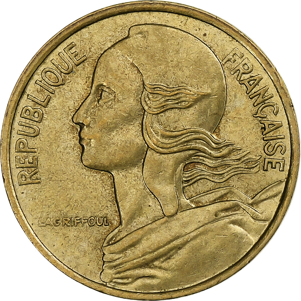 France, 5 Centimes, Marianne, 1988, Pessac, Aluminum-Bronze, EF(40-45)