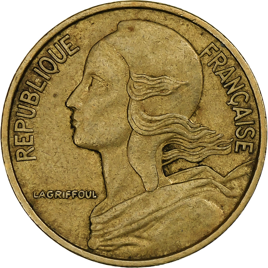 Francia, 5 Centimes, Marianne, 1966, Paris, Alluminio-bronzo, BB, Gadoury:175