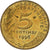 Francia, 5 Centimes, Marianne, 1996, Pessac, Alluminio-bronzo, BB+, Gadoury:175