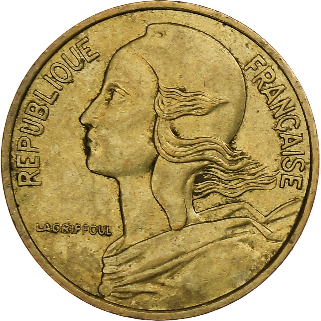 Francia, 5 Centimes, Marianne, 1987, Pessac, Alluminio-bronzo, BB, Gadoury:175