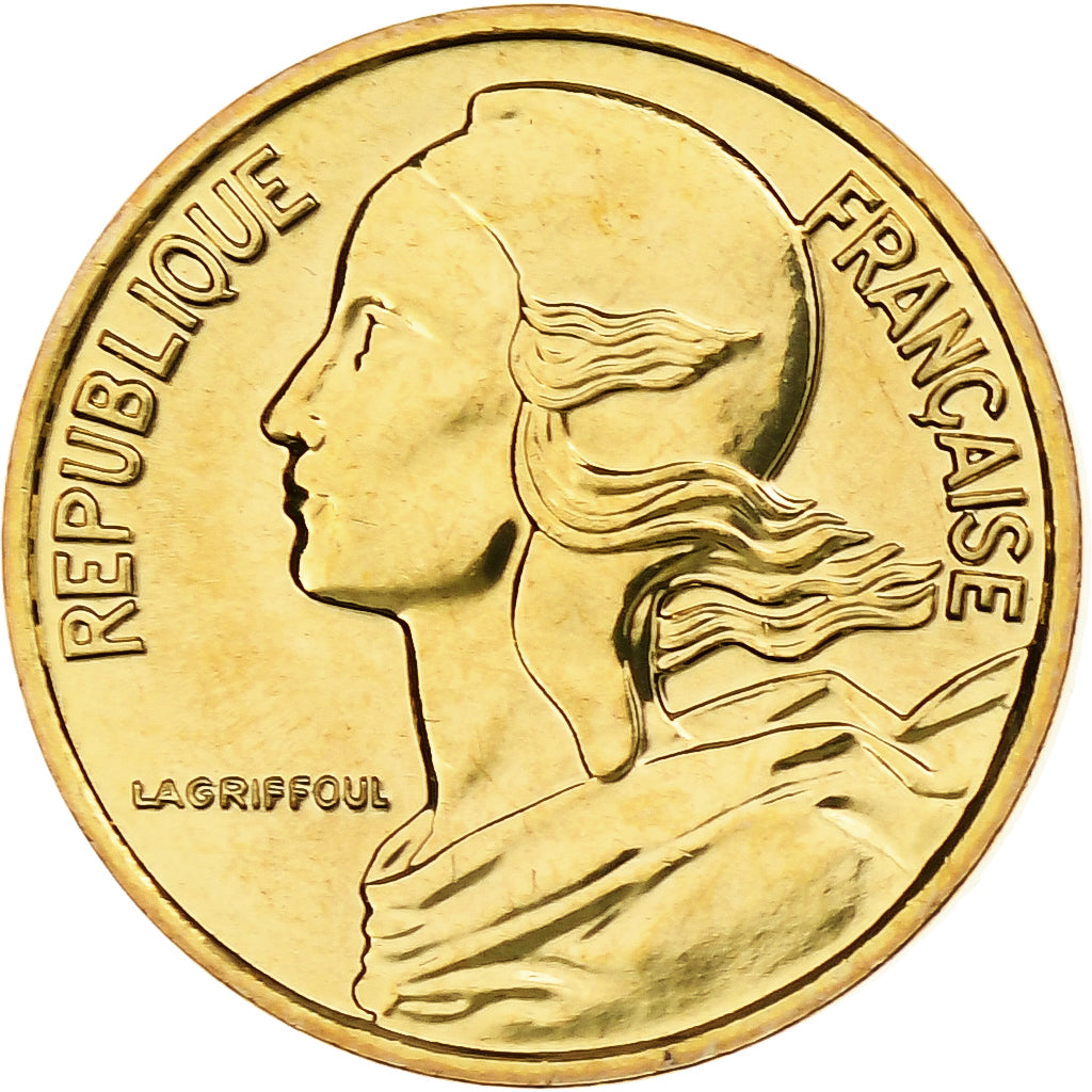 France, 5 Centimes, Marianne, 2000, Pessac, BU, Aluminum-Bronze, MS(65-70)