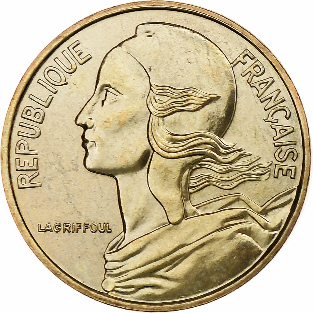 Frankreich, 5 Centimes, Marianne, 1998, Pessac, BU, Aluminum-Bronze, UNZ+