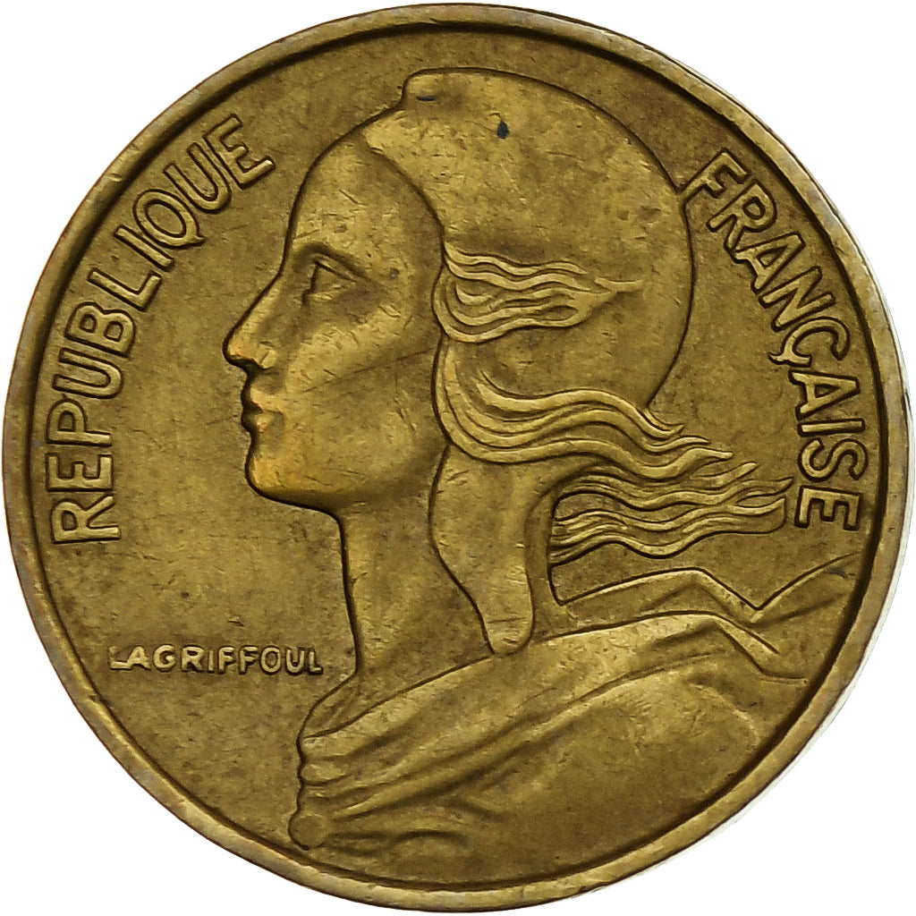 Frankreich, 5 Centimes, Marianne, 1967, Paris, Aluminum-Bronze, SS, Gadoury:175