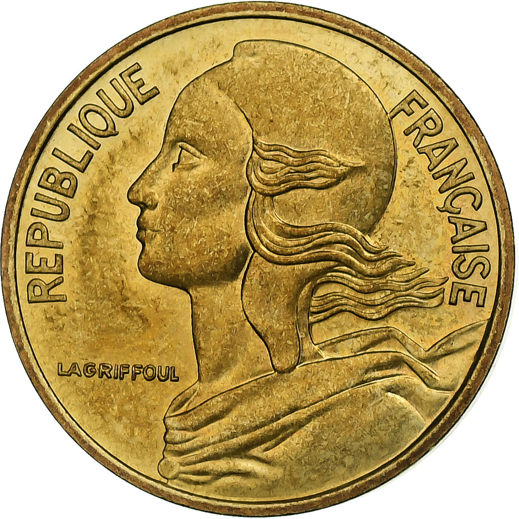 Francia, 5 Centimes, Marianne, 1981, Pessac, Aluminio - bronce, EBC