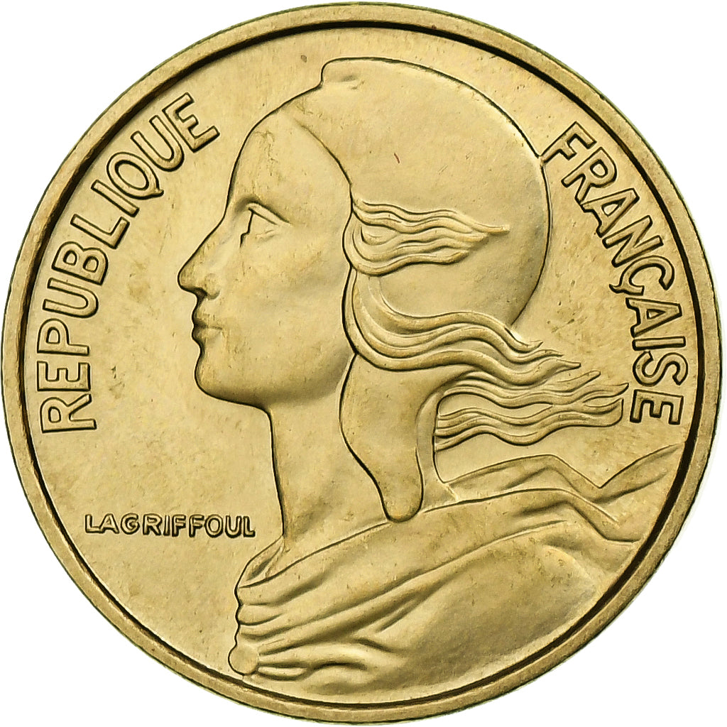 Francia, 5 Centimes, Marianne, 1974, Pessac, Alluminio-bronzo, SPL, Gadoury:175