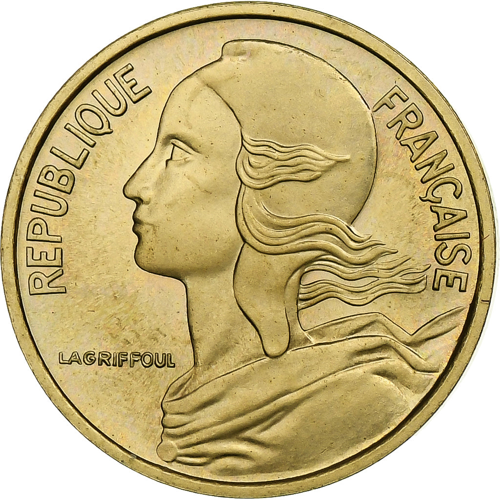 Frankreich, 5 Centimes, Marianne, 1973, Pessac, Aluminum-Bronze, UNZ