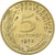 Francia, 5 Centimes, Marianne, 1973, Pessac, Aluminio - bronce, SC, Gadoury:175