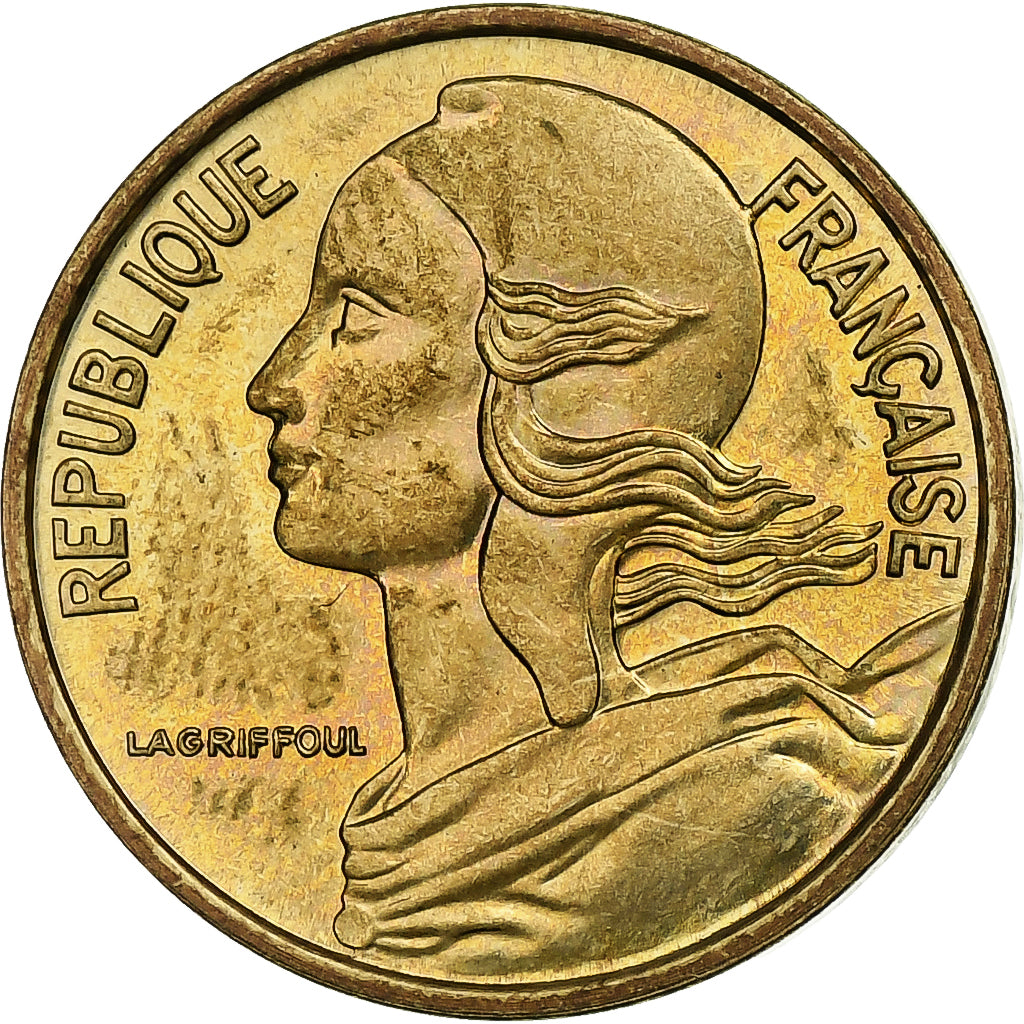 Frankreich, 5 Centimes, Marianne, 1972, Pessac, Aluminum-Bronze, VZ+