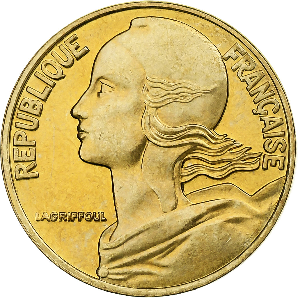 Frankreich, 5 Centimes, Marianne, 1996, Pessac, BU, Aluminum-Bronze, UNZ