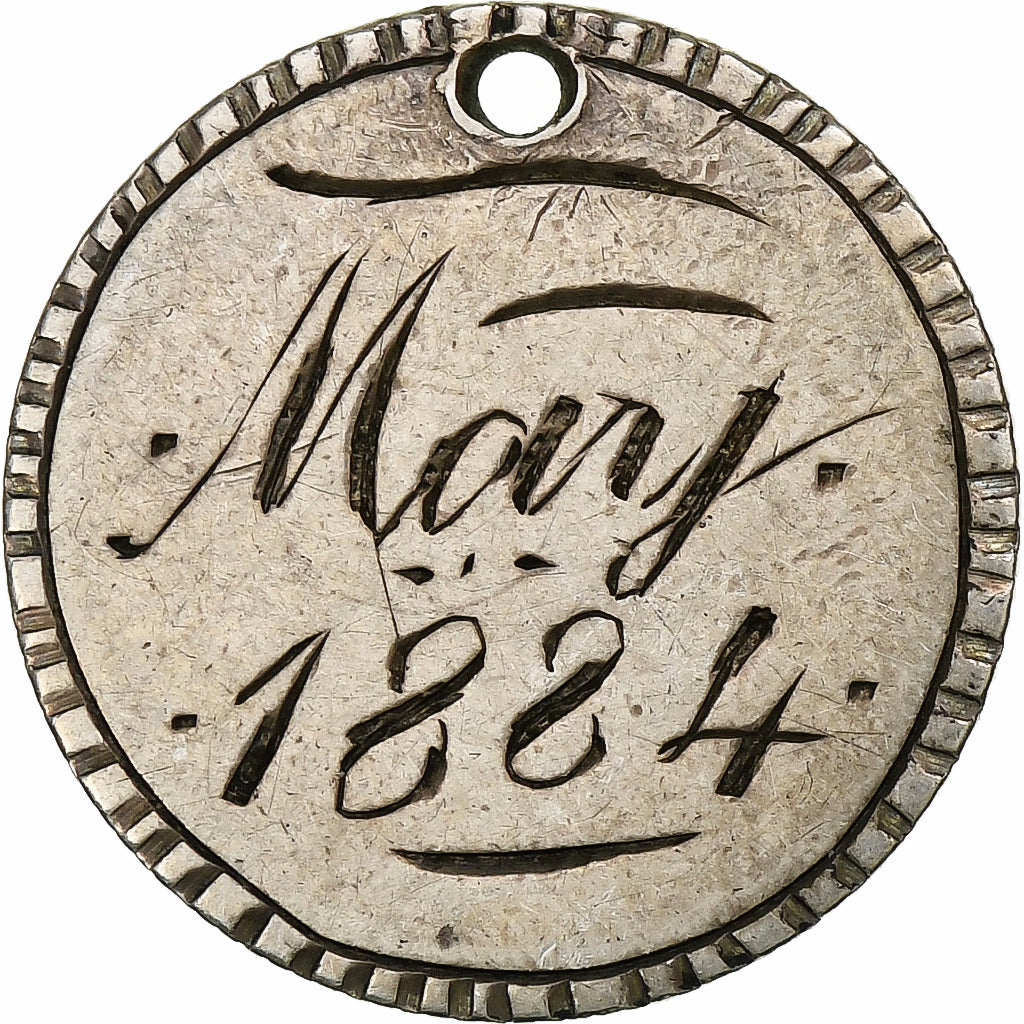 Estados Unidos, Love Token, 1884, Plata, Collection Térisse, MBC