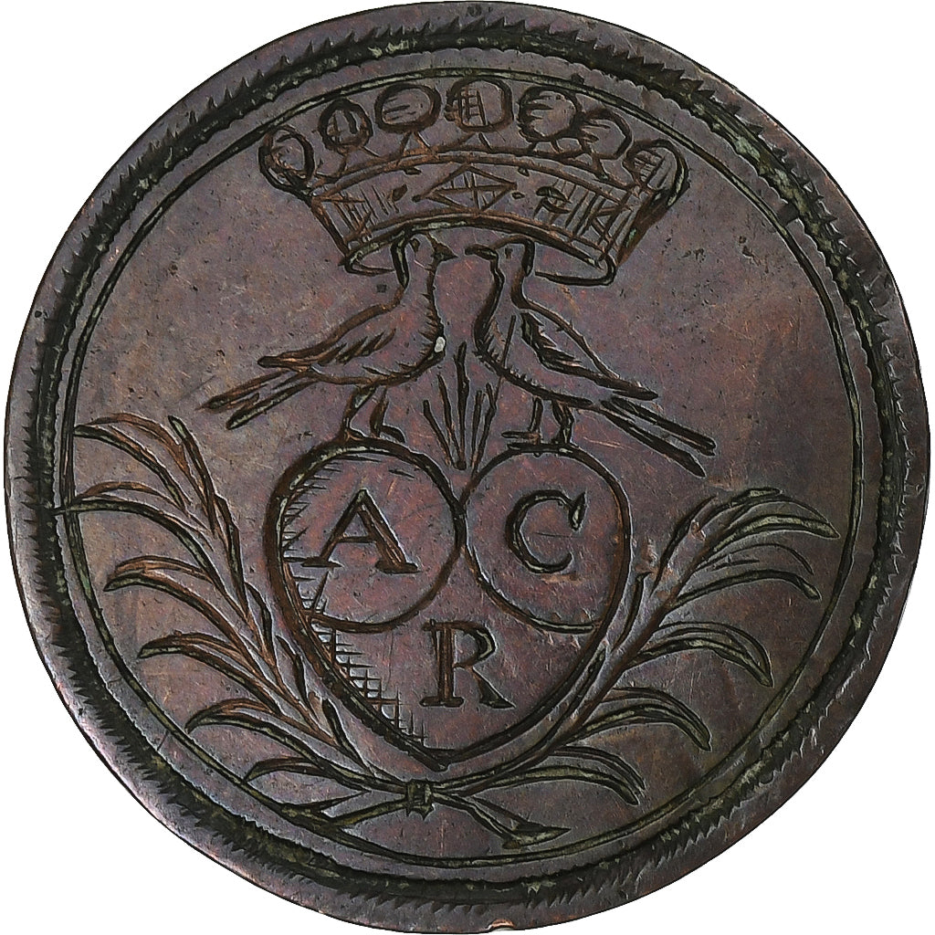 Germany, Love Token, 1/4 Stuber, Brandebourg, 1752-1757, Collection Térisse