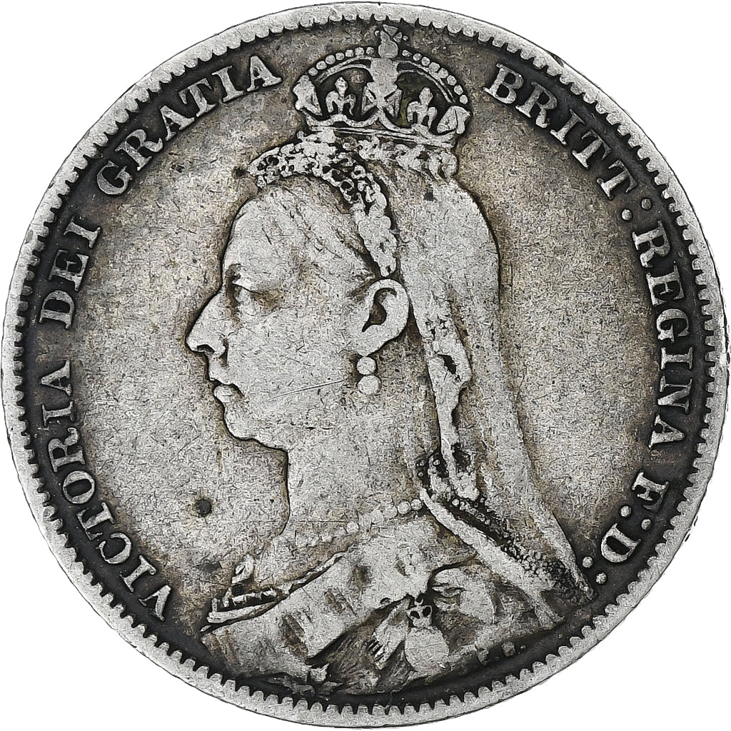 United Kingdom, Victoria, Shilling, 1890, London, Silver, VF(30-35), KM:774