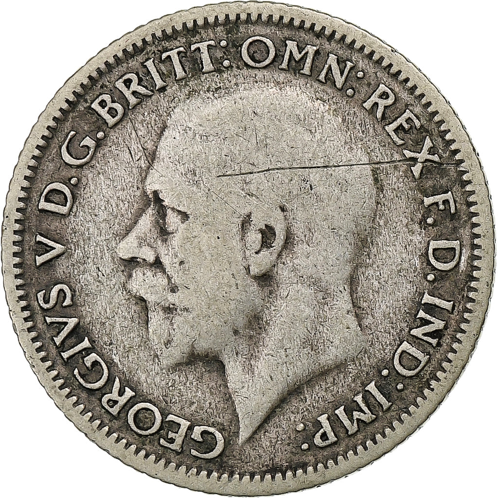 United Kingdom, George V, 6 Pence, 1930, London, Silber, S+, KM:832