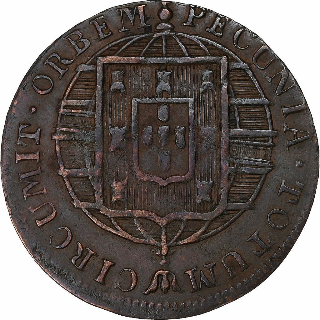 Brazil, João VI, 20 Reis, 1822, Rio de Janeiro, Copper, AU(50-53), KM:316.1