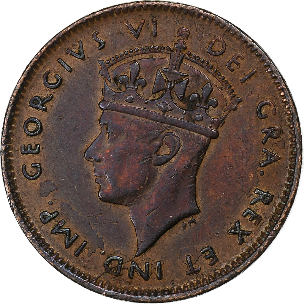 Newfoundland, George VI, Cent, 1944, Ottawa, Bronze, AU(50-53), KM:18