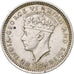 Malaya, George VI, 5 Cents, 1939, London, Silver, EF(40-45), KM:3
