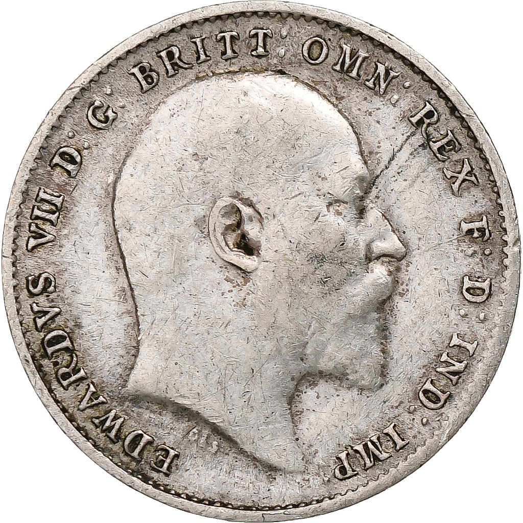 United Kingdom, Edward VII, 3 Pence, 1910, London, Silver, VF(30-35), KM:797
