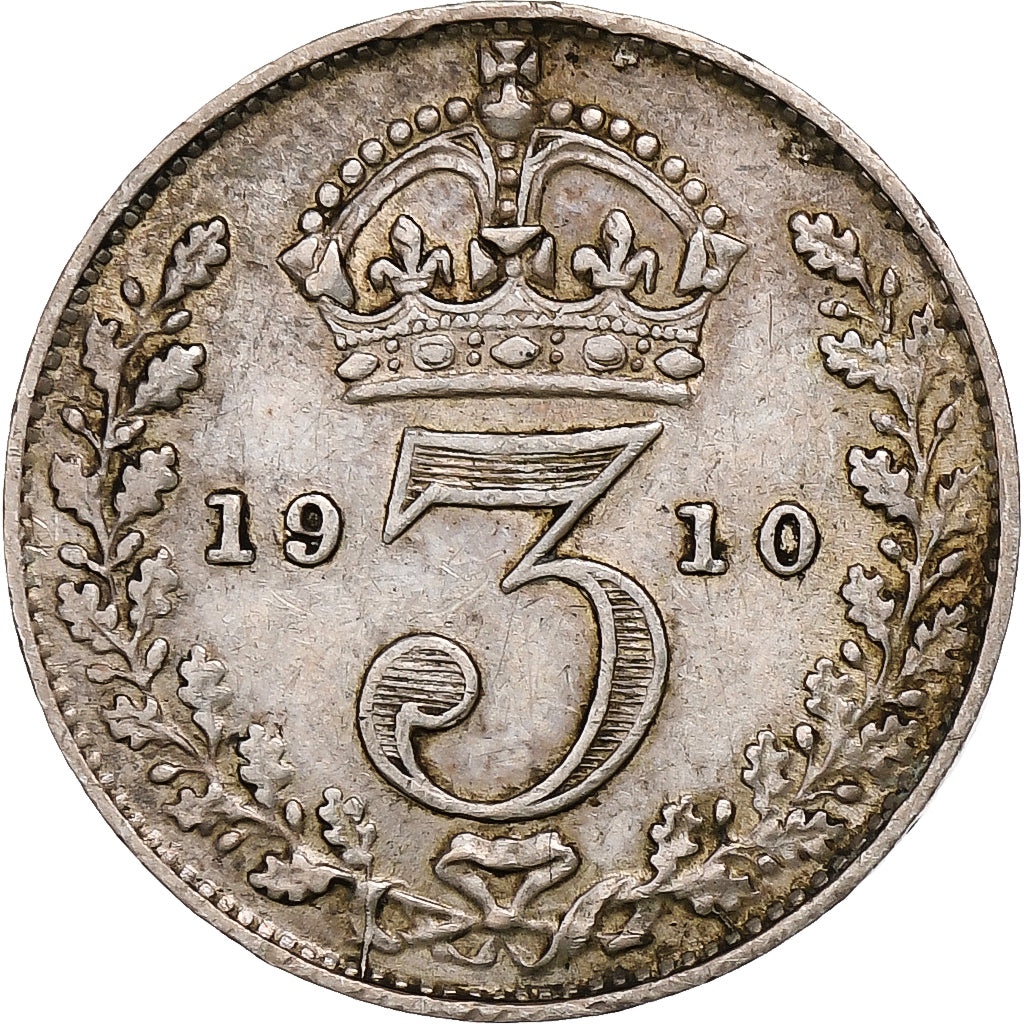 United Kingdom, Edward VII, 3 Pence, 1910, London, Silver, VF(30-35), KM:797