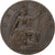 Reino Unido, George V, Farthing, 1917, London, Bronze, VF(30-35), KM:808