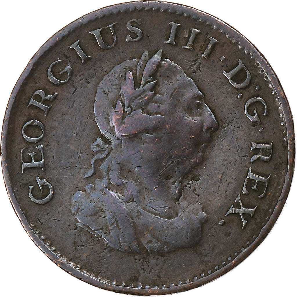Ireland, George III, Farthing, 1806, Soho, Copper, EF(40-45), KM:146