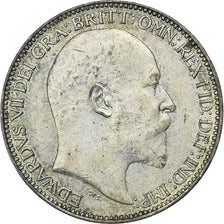 United Kingdom, Edward VII, Farthing, 1902, London, Silver Plated Bronze