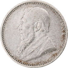 South Africa, 3 Pence, 1893, Pretoria, Silver, EF(40-45), KM:3