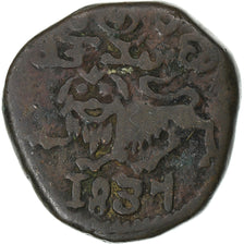 India, Princely state of Mysore, Krishnaraja Wodeyar III, 20 Cash, 1837, Copper