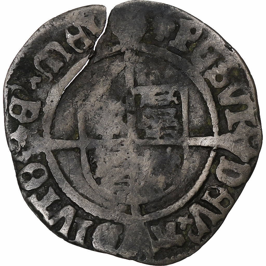 Great Britain, Henry VIII, 1/2 Groat, 1544-1547, Tower mint, Silver, VF(20-25)