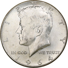 United States, Half Dollar, Kennedy, 1964, Philadelphia, Silver, EF(40-45)