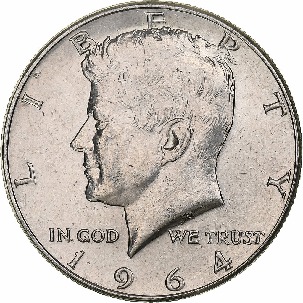 United States, Half Dollar, Kennedy, 1964, Philadelphia, Silver, EF(40-45)
