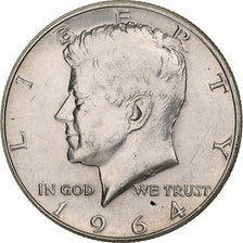 United States, Half Dollar, Kennedy, 1964, Philadelphia, Silver, EF(40-45)