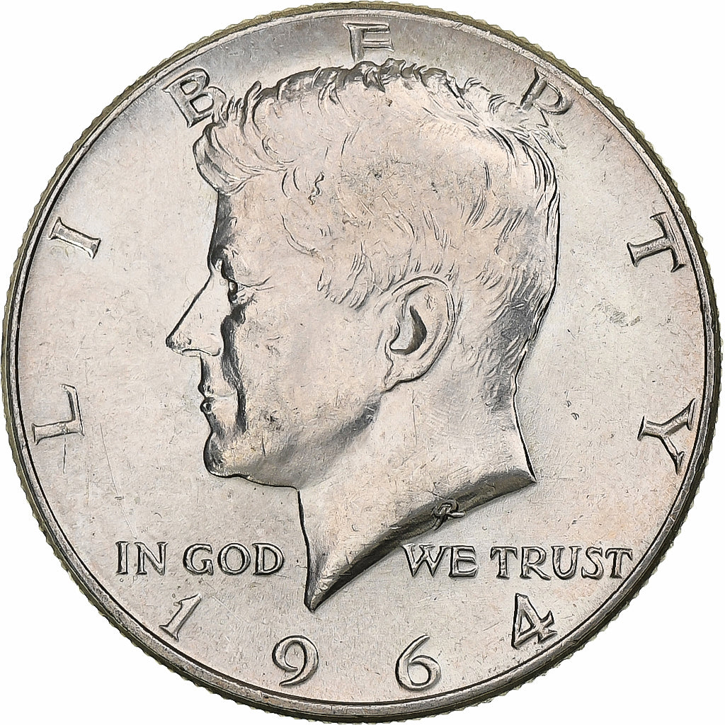 United States, Half Dollar, Kennedy, 1964, Philadelphia, Silver, EF(40-45)